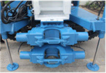 Blue Self Walking Water Well Drill Rig, sprzęt do wiercenia studni wodnych