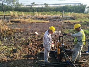 Przenośny aparat do badania penetracji stożka Płytkie otwory Kotwica dróg Dia 300 - 400 mm