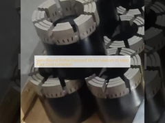 Bici diamentowe o półokrągłym profilu do wydobycia rdzenia kamienia średniego i twardego