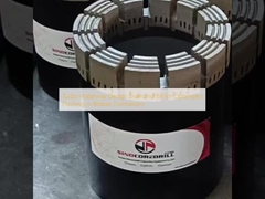 Turbo Waterway Design Diamant Bit dla zoptymalizowanego spłukiwania w formacjach złamanych